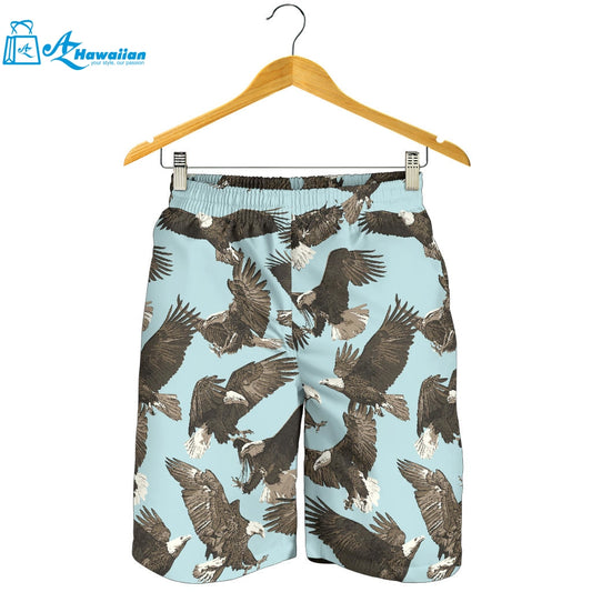 Eagle Pattern Print Design 01 Men Shorts