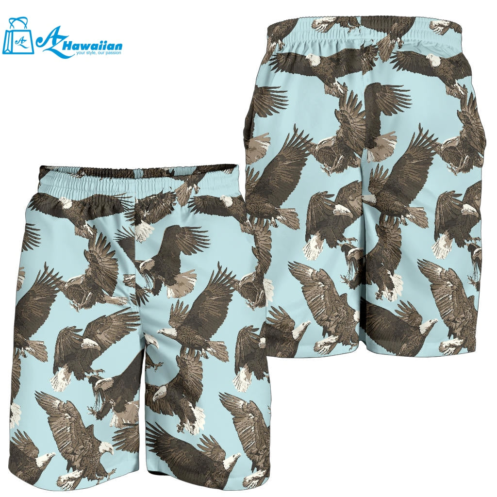 Eagle Pattern Print Design 01 Men Shorts