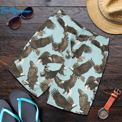 Eagle Pattern Print Design 01 Men Shorts