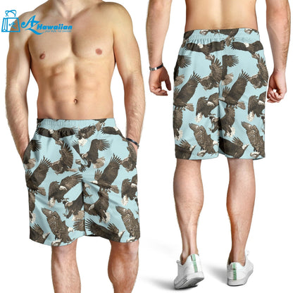 Eagle Pattern Print Design 01 Men Shorts