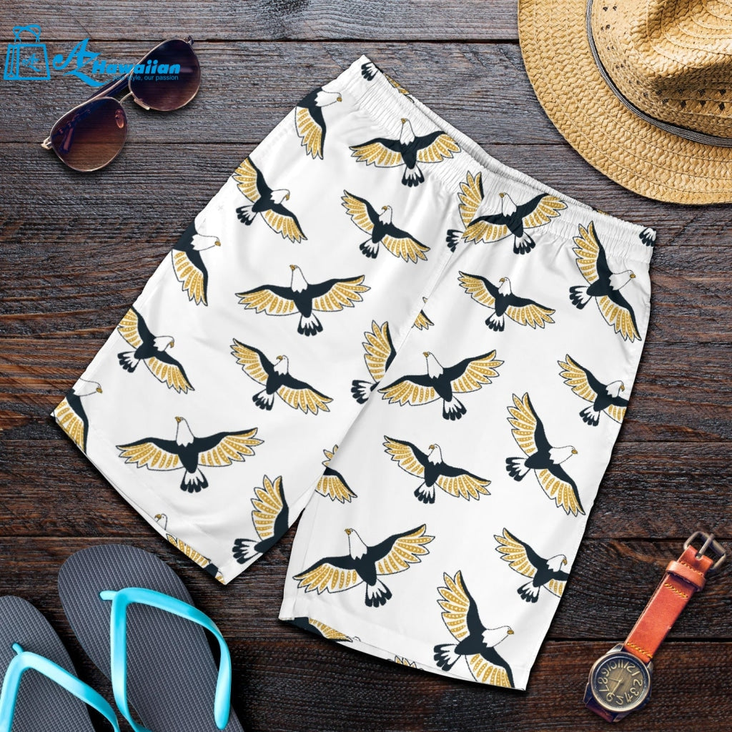 Eagle Pattern Print Design 03 Men Shorts