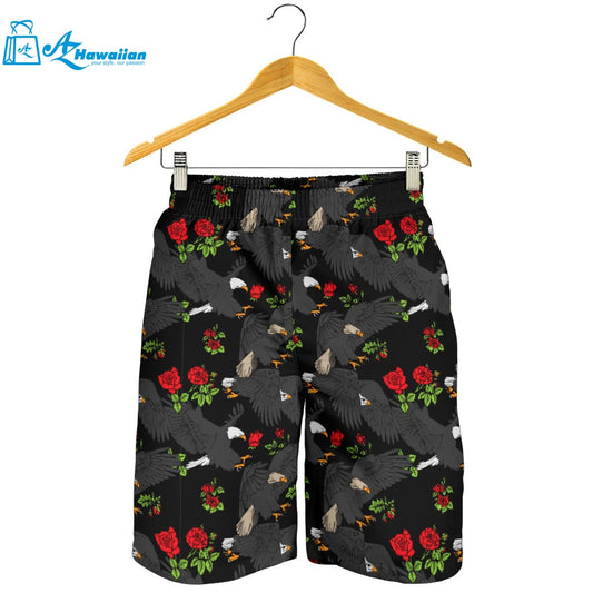 Eagle Pattern Print Design 04 Men Shorts