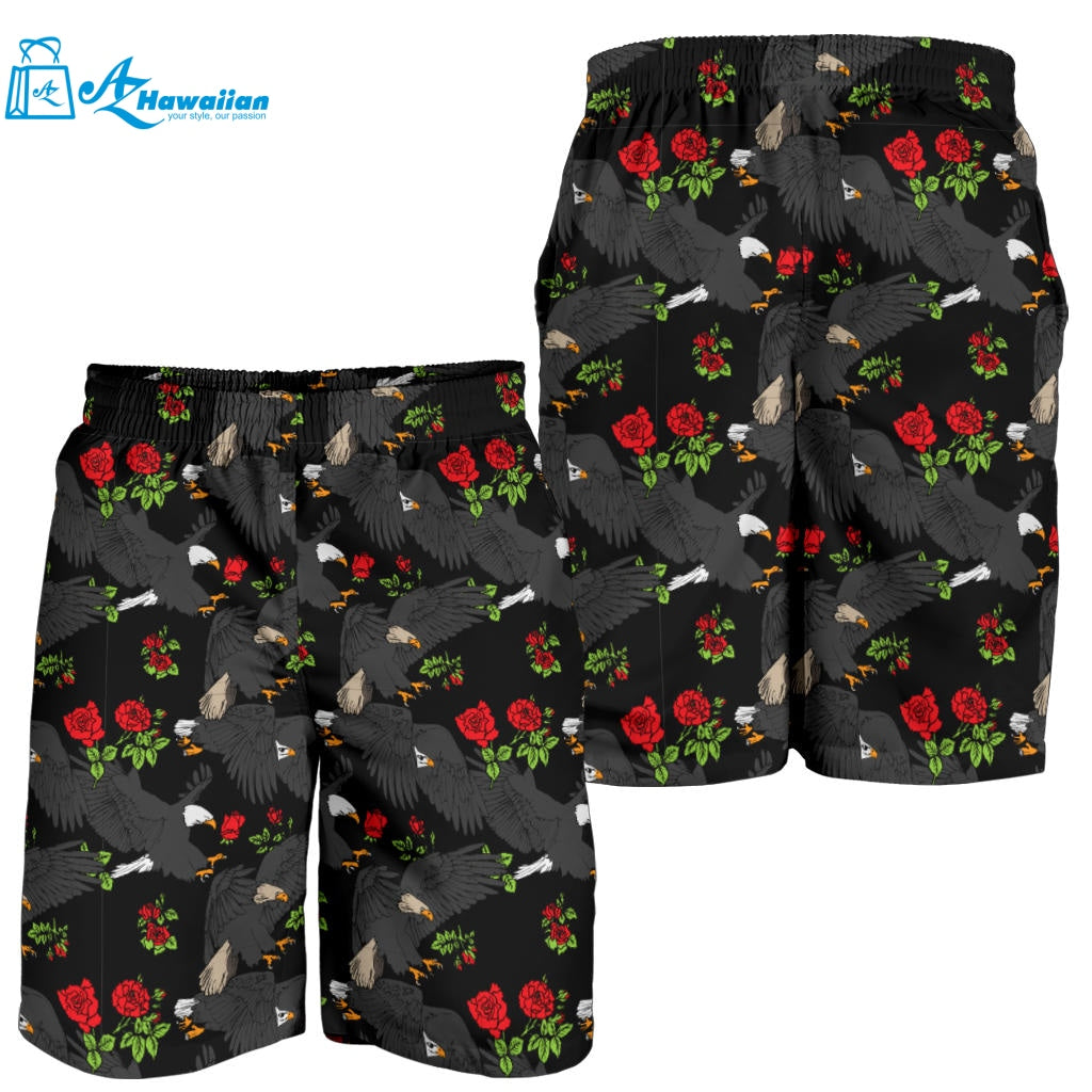 Eagle Pattern Print Design 04 Men Shorts