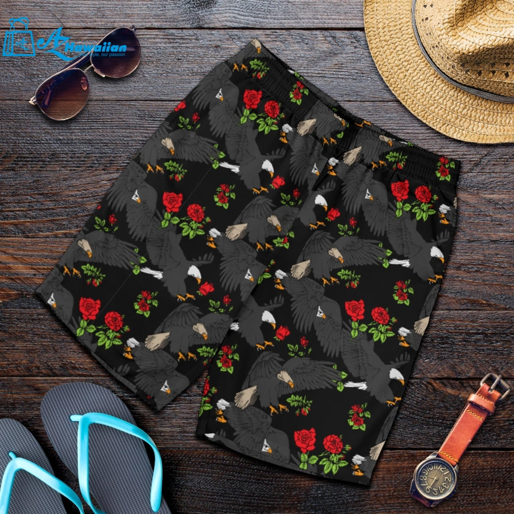 Eagle Pattern Print Design 04 Men Shorts