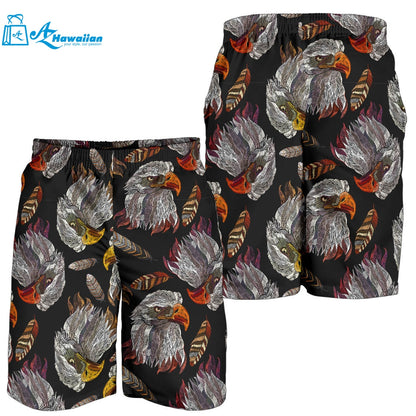 Eagle Pattern Print Design 05 Men Shorts