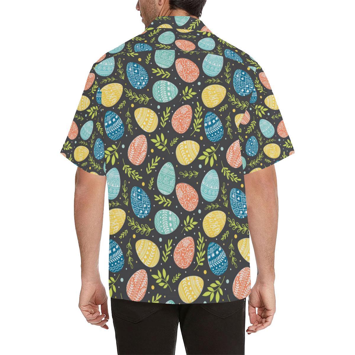 Easter Eggs Pattern Print Design Rb Hawaiian Shirt