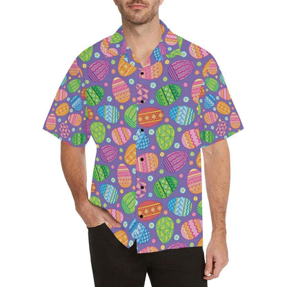 Easter Eggs Pattern Print Design Rb0 Hawaiian Shirt