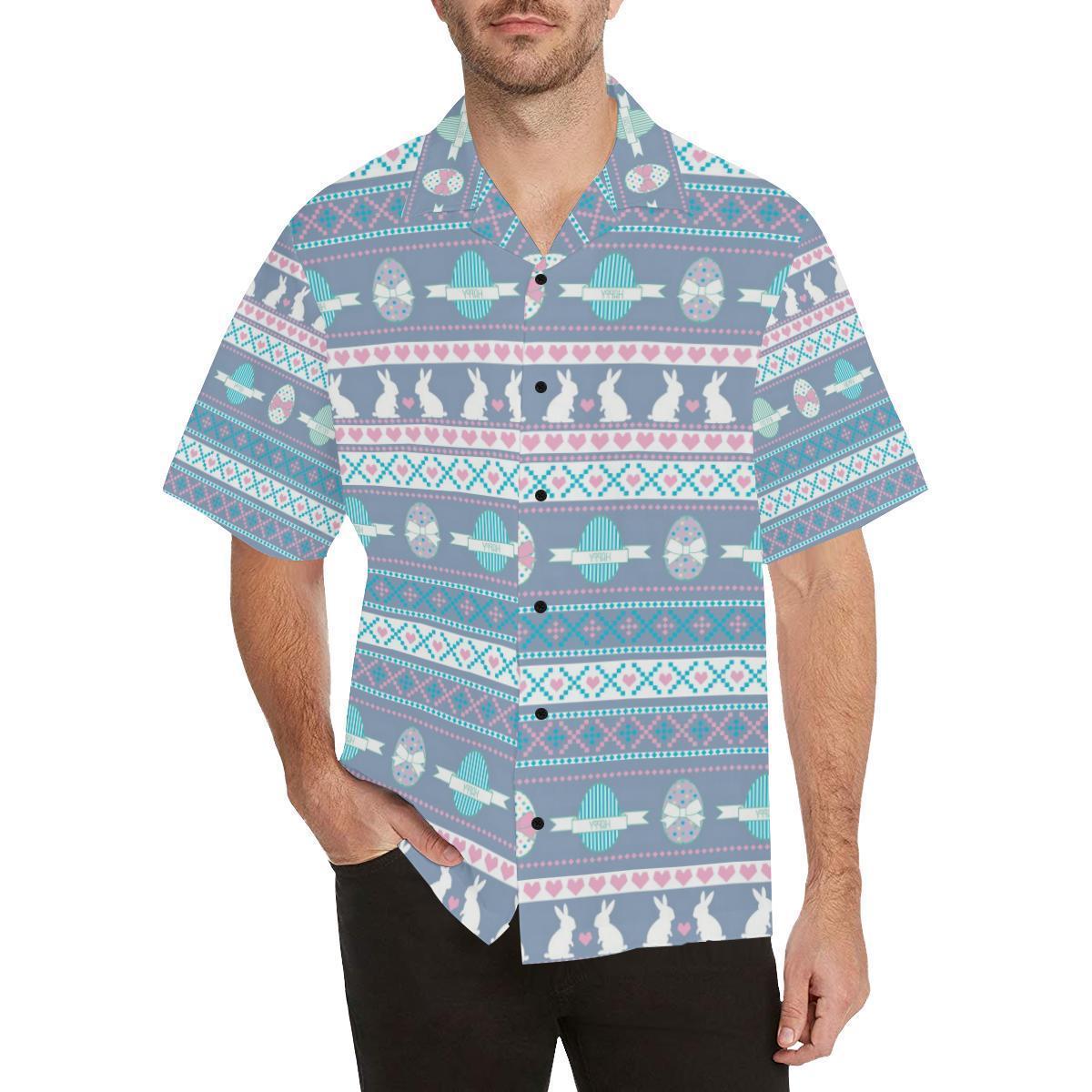 Easter Eggs Pattern Print Design Rb3 Hawaiian Shirt