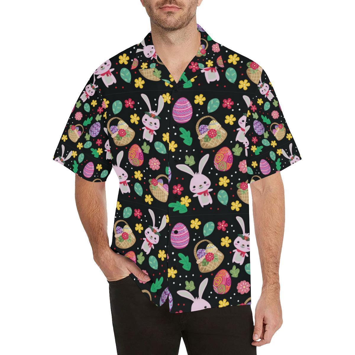 Easter Eggs Pattern Print Design Rb Hawaiian Shirt