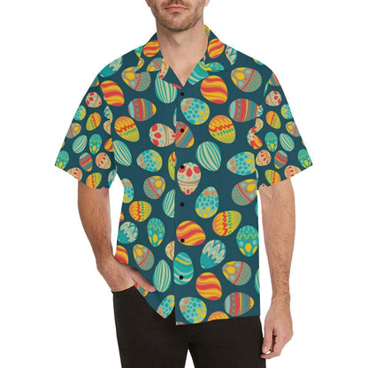 Easter Eggs Pattern Print Design Rb Hawaiian Shirt