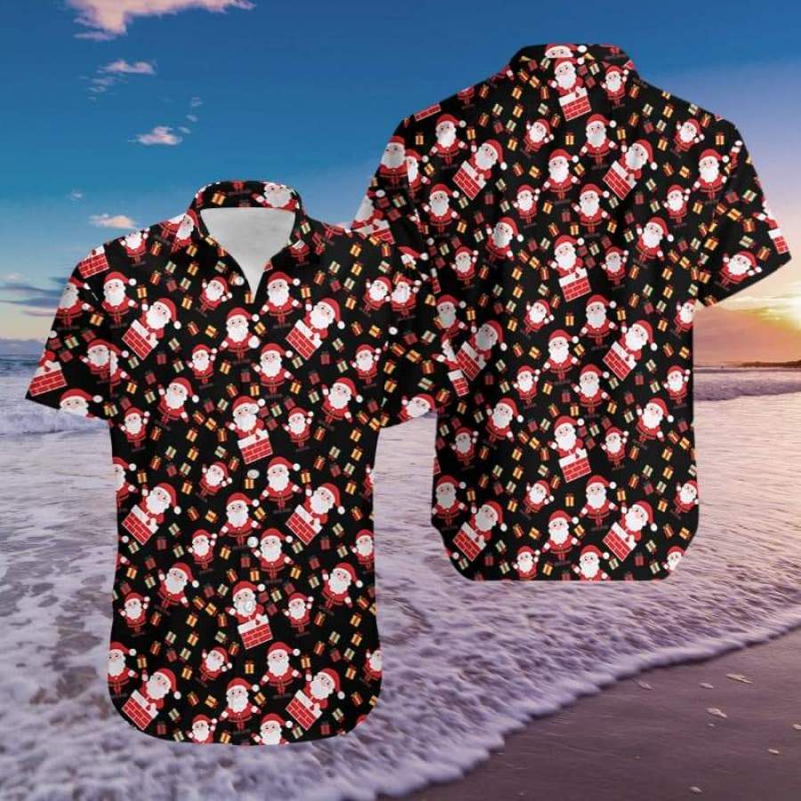 Hawaiian Aloha Shirts Santa Claus Holiday Party Christmas #511L