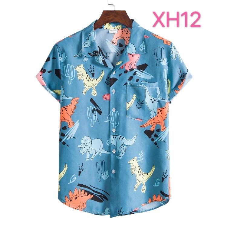 Funny Dinosaur  Blue Awesome Design Unisex Hawaiian Shirt For Men And Women Dhc17064150