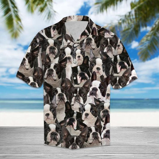 Boston Terrier  Black High Quality Unisex Hawaiian Shirt For Men And Women Dhc17064019