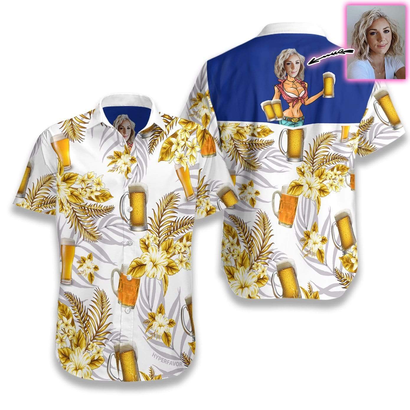 Custom Photo Beers Hawaiian Aloha Shirts #191220h