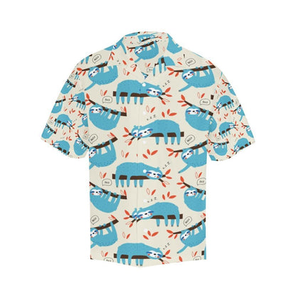 Sloth Print Design 1 Hawaiian Shirt