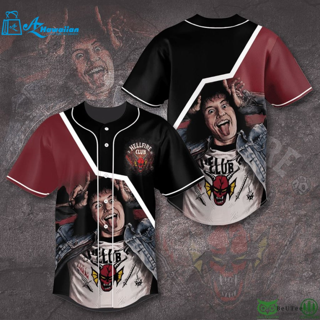 Eddie Munson Hellfire Club Stranger Things Baseball Jersey Shirt