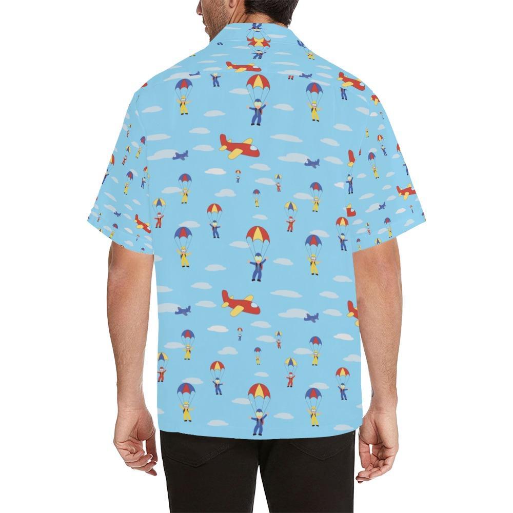 Skydiver Print Design Hawaiian Shirt