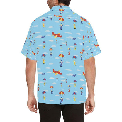 Skydiver Print Design Hawaiian Shirt