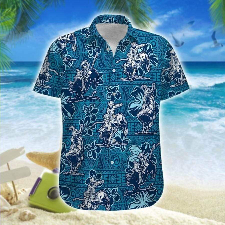 Hawaiian Aloha Shirts Bull Riding Hawaii