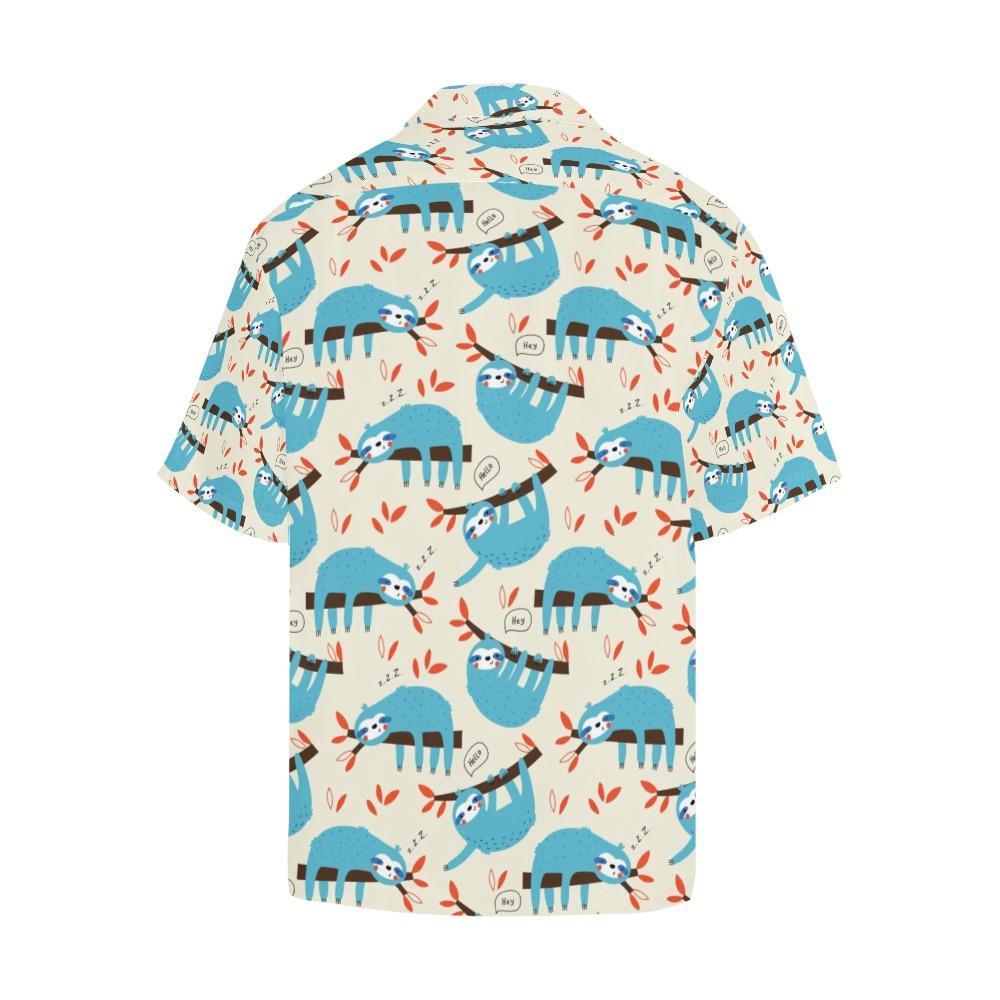 Sloth Print Design 1 Hawaiian Shirt