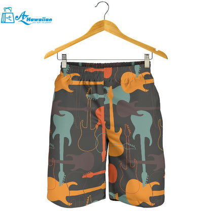 Electric Guitars Pattern Men Shorts