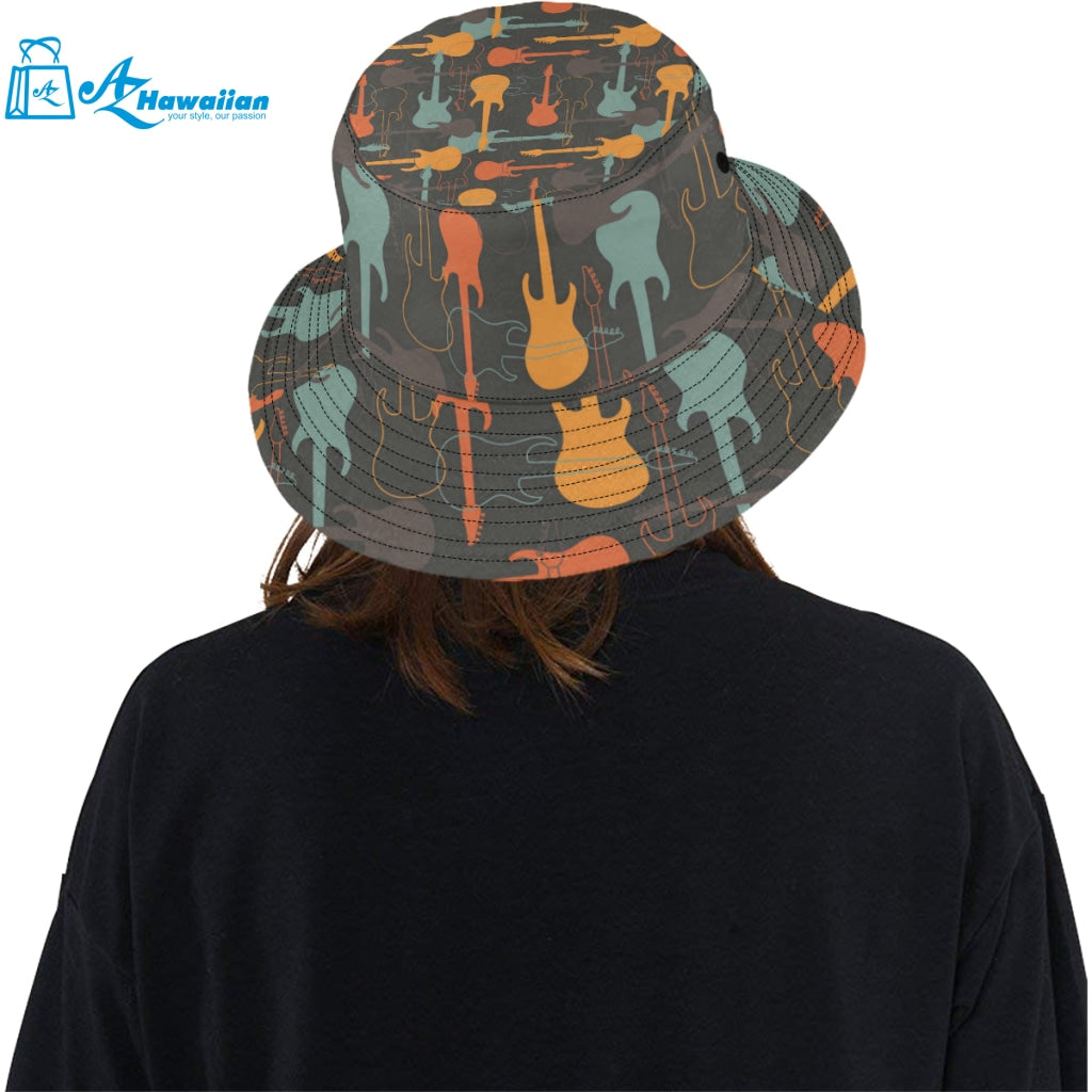 electric guitars pattern Unisex Bucket Hat