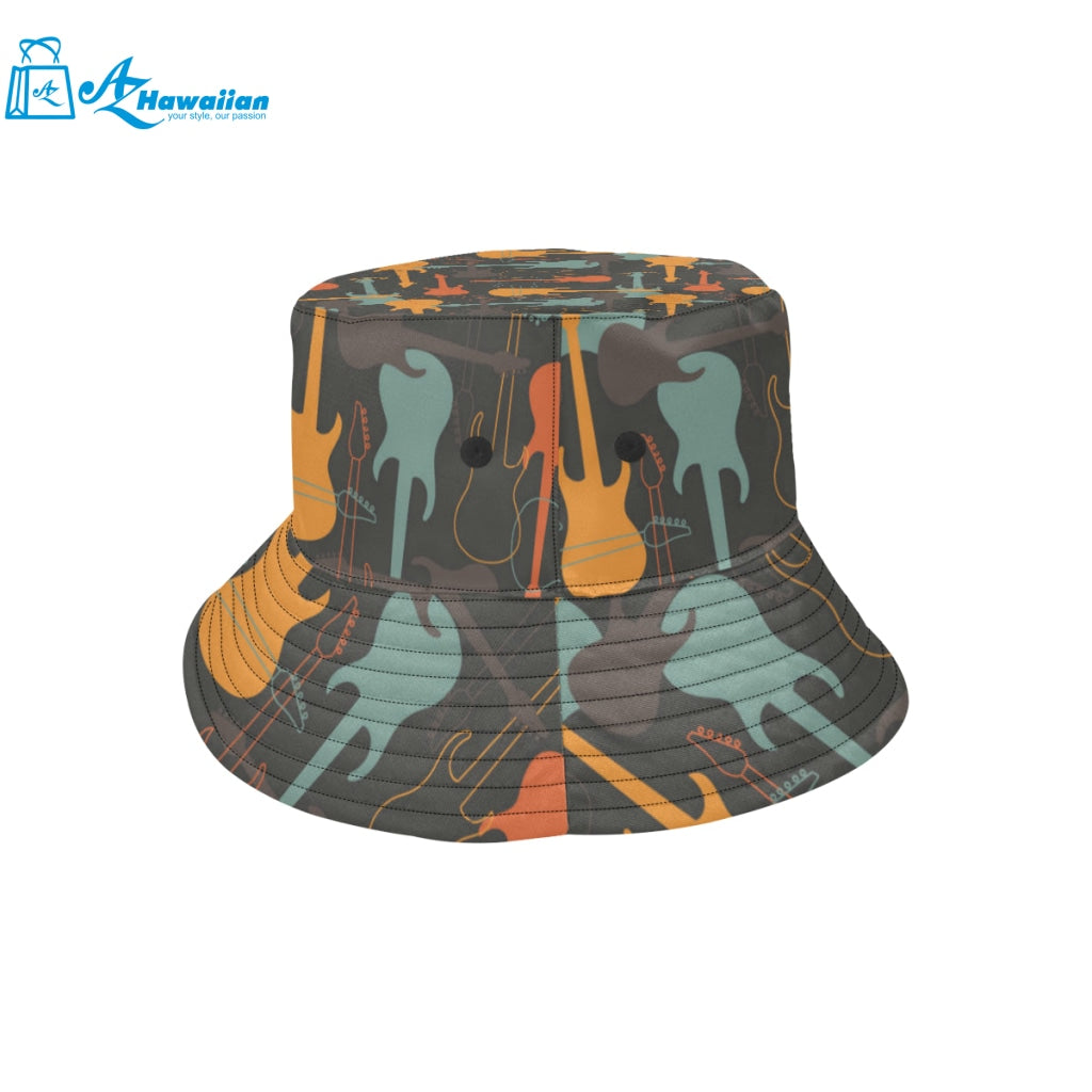 electric guitars pattern Unisex Bucket Hat