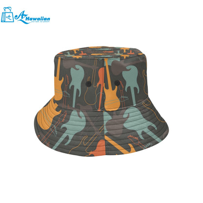 electric guitars pattern Unisex Bucket Hat