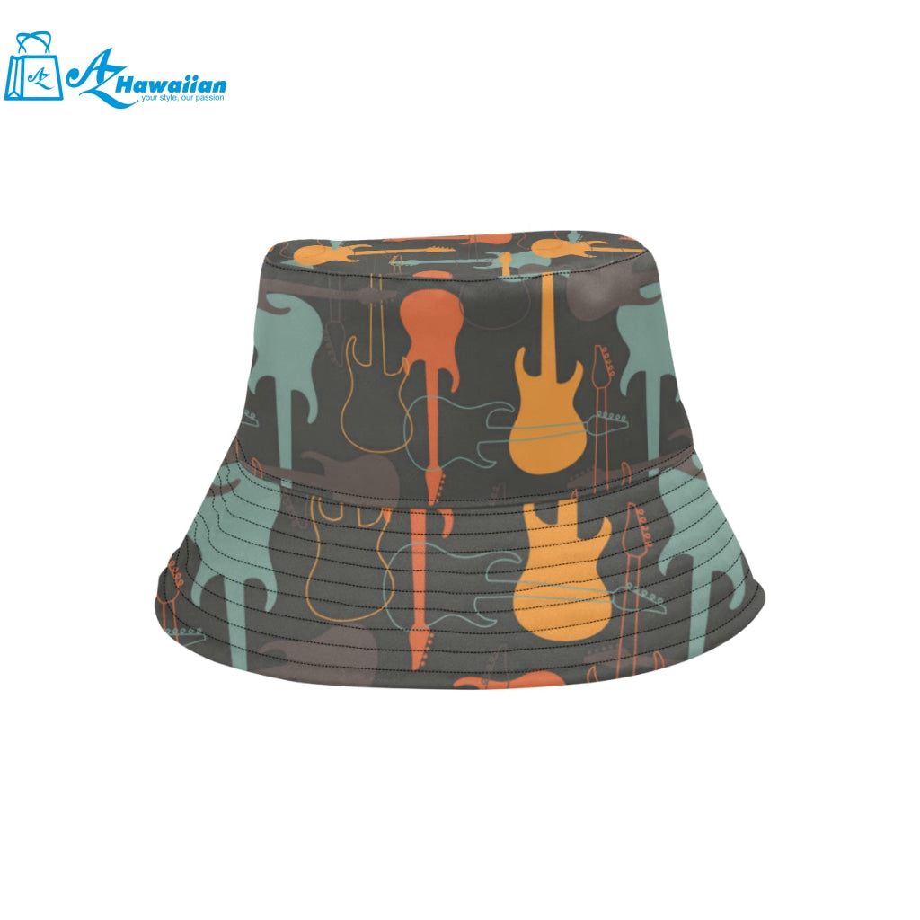 electric guitars pattern Unisex Bucket Hat