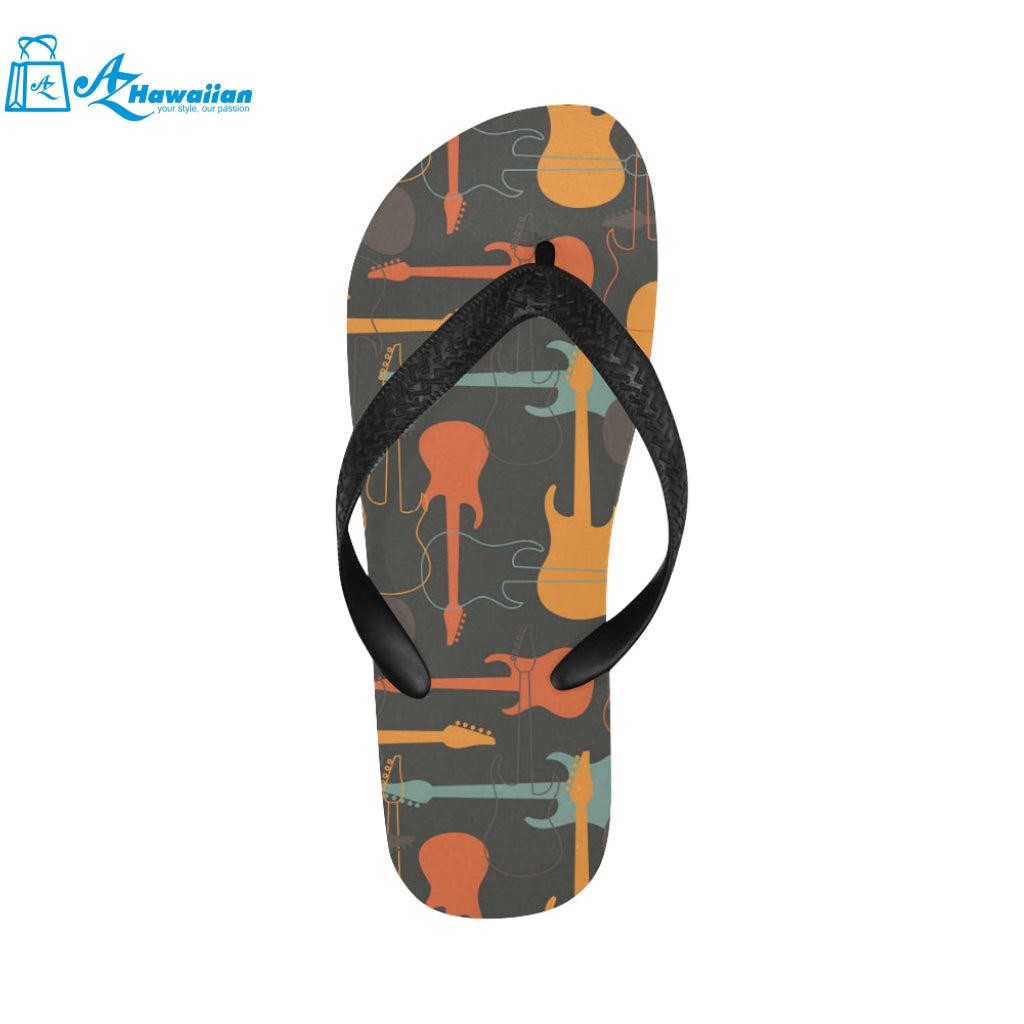 electric guitars pattern Unisex Flip Flops