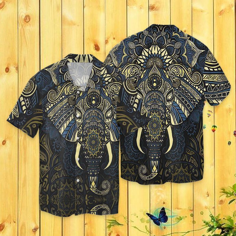 Elephant Mandala For men And Women Graphic Print Short Sleeve 