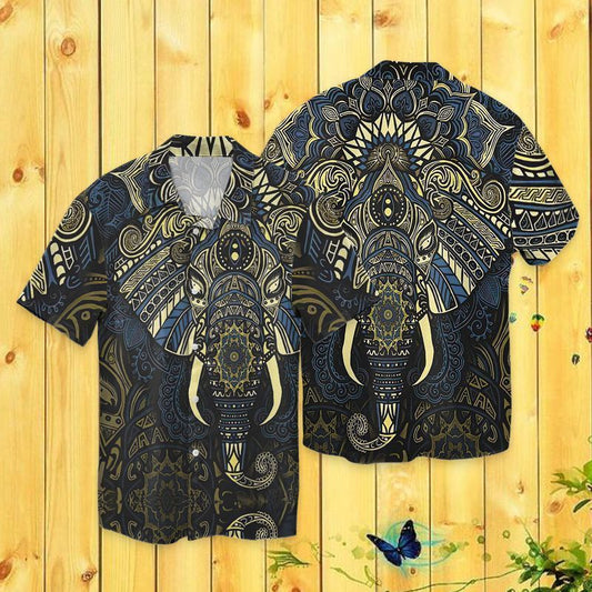 Elephant Mandala For men And Women Graphic Print Short Sleeve 