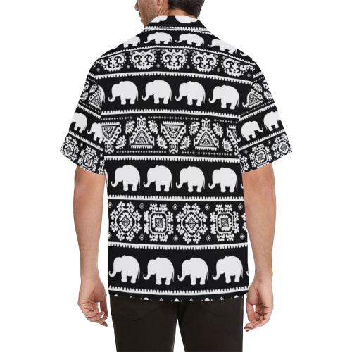 Elephant Pattern Hawaiian Shirt