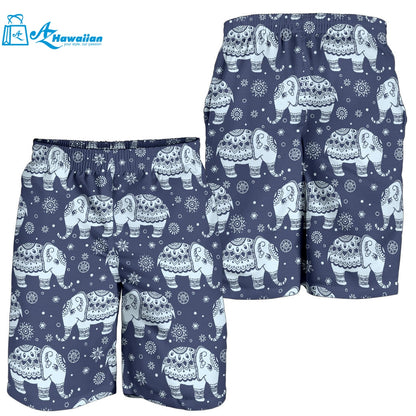 Elephant Tribal Design Pattern Men Shorts