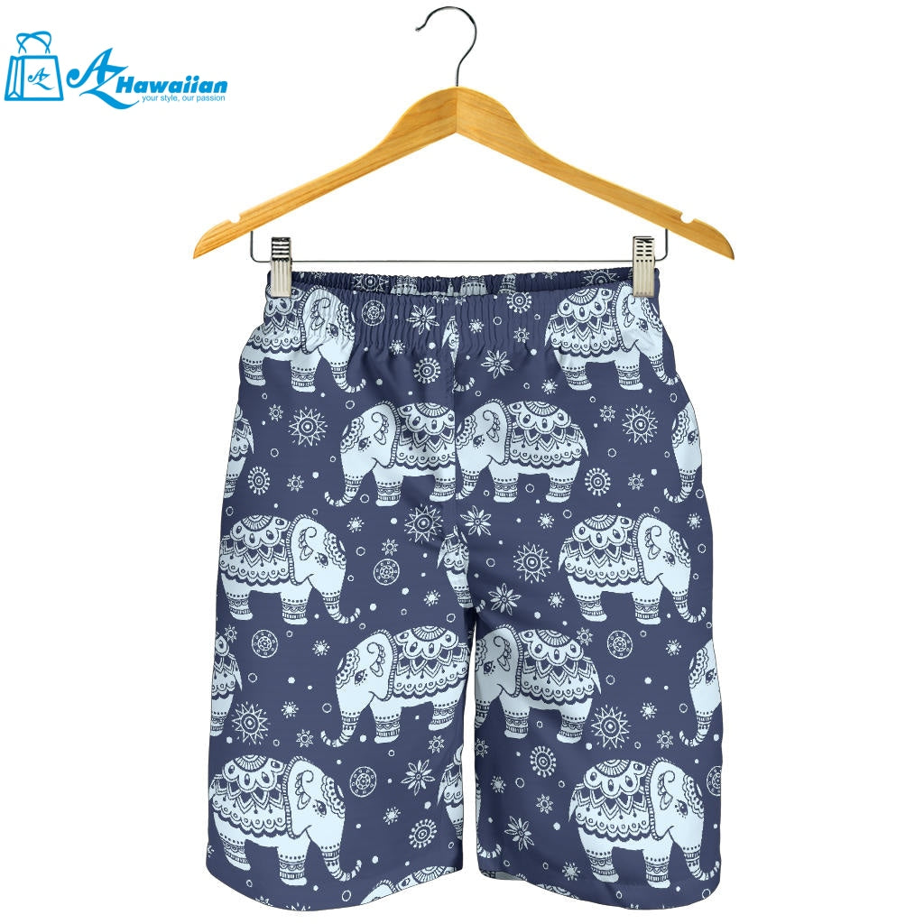 Elephant Tribal Design Pattern Men Shorts