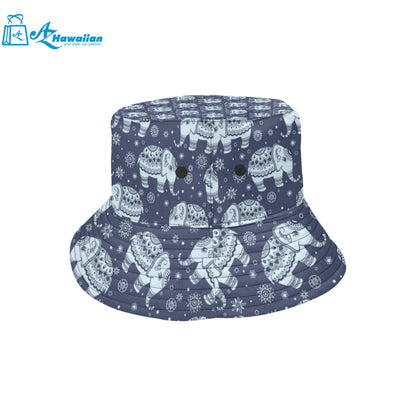 Elephant tribal design pattern Unisex Bucket Hat