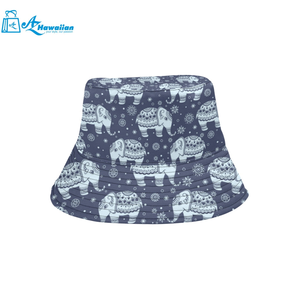 Elephant tribal design pattern Unisex Bucket Hat