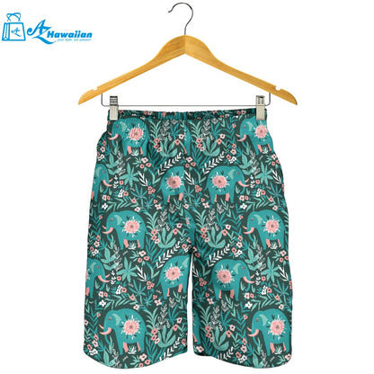 Elephants Jungle Pattern Men Shorts