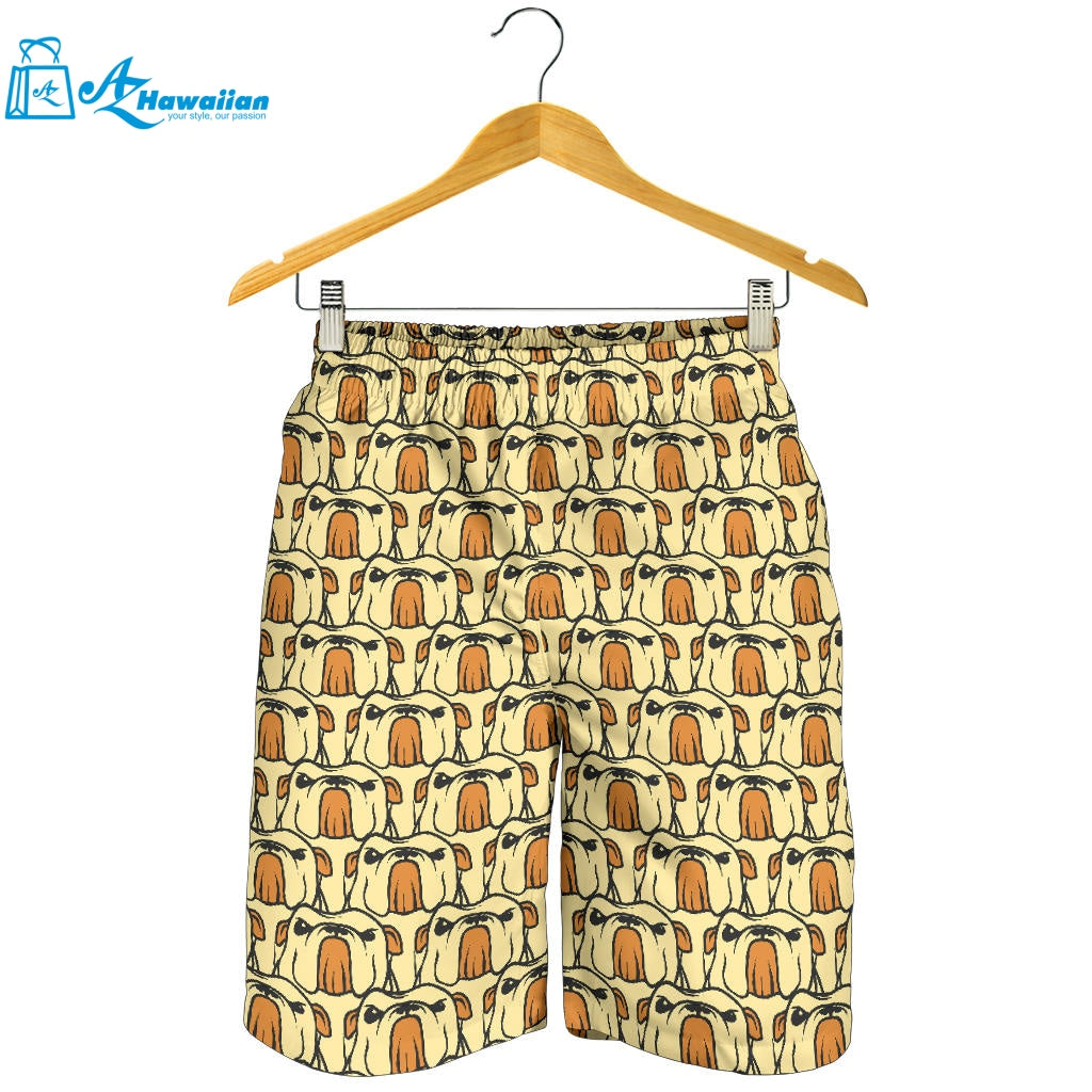 English Bulldog Pattern Print Design 02 Men Shorts