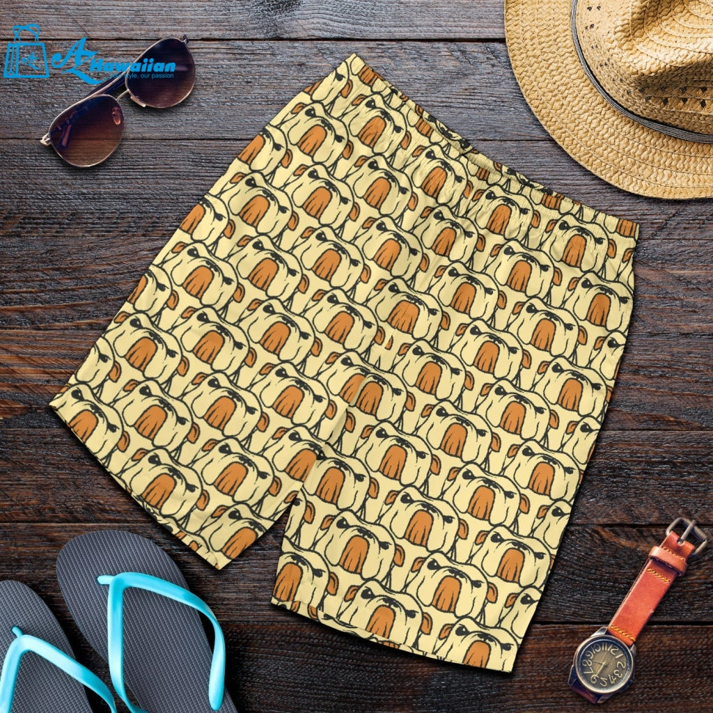 English Bulldog Pattern Print Design 02 Men Shorts