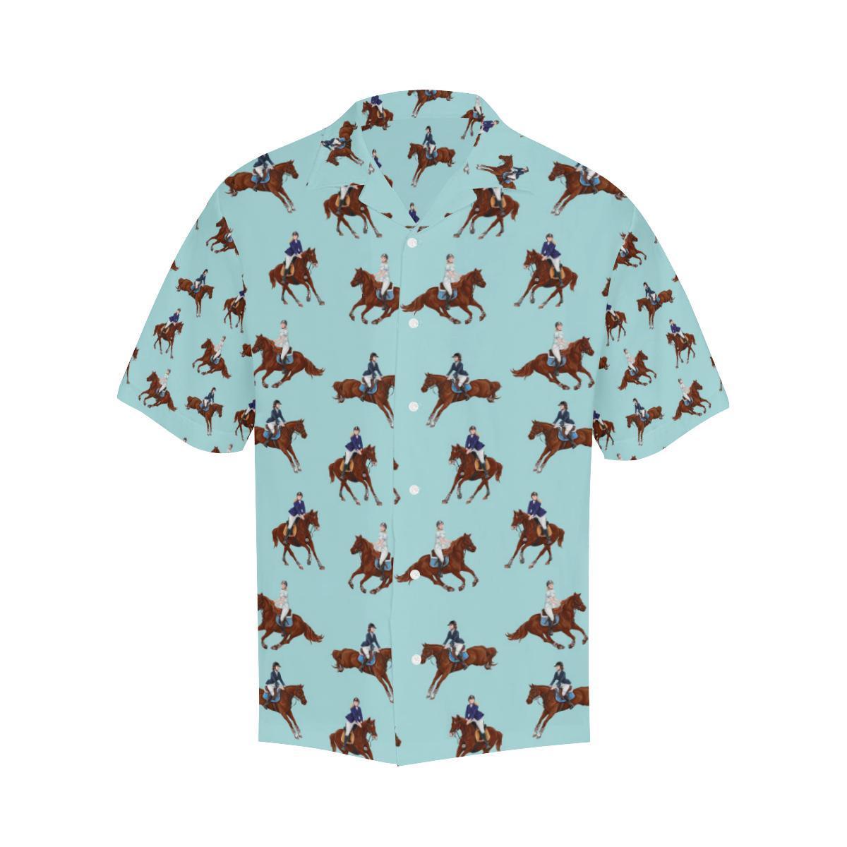 Equestrian Horse Riding Hawaiian Shirt