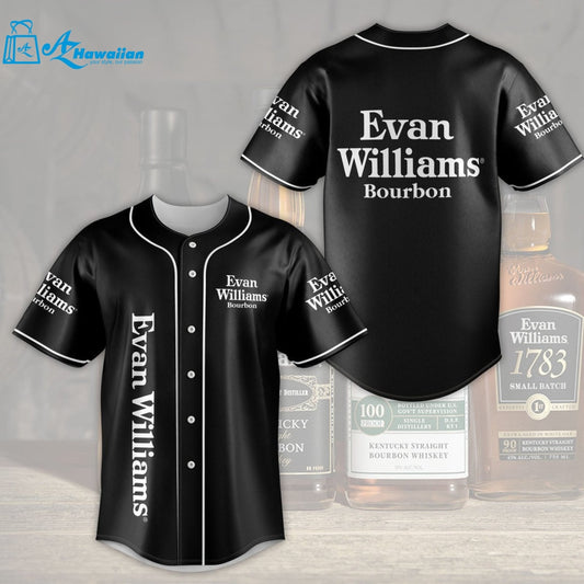 Evan Williams Bourbon Baseball Jersey 