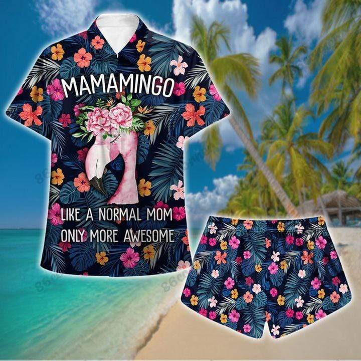 Pink Flamingo, Mamamingo Beach Hawaiian Shirts OR Shorts #H