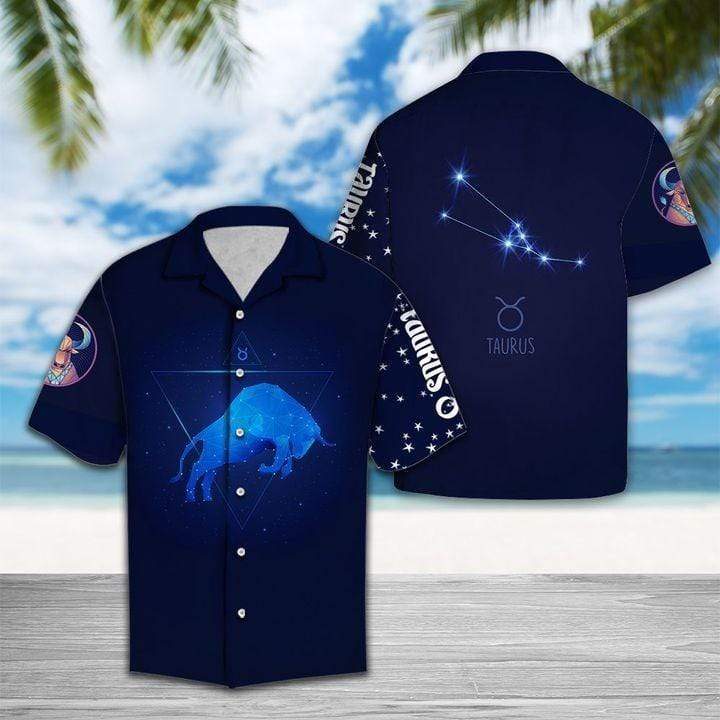 Taurus Horoscope Zodiac Hawaiian Shirt Birthday Gifts #L