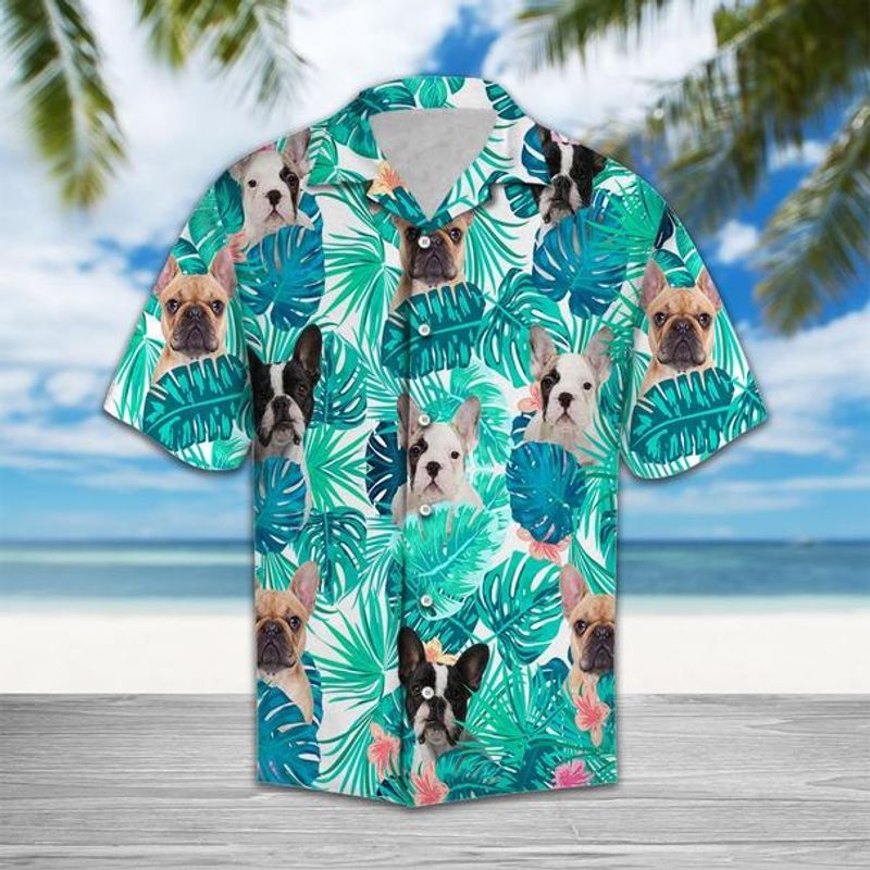 French Bulldog   Blue Unique Design Unisex Hawaiian Shirt For Men And Women Dhc17064026