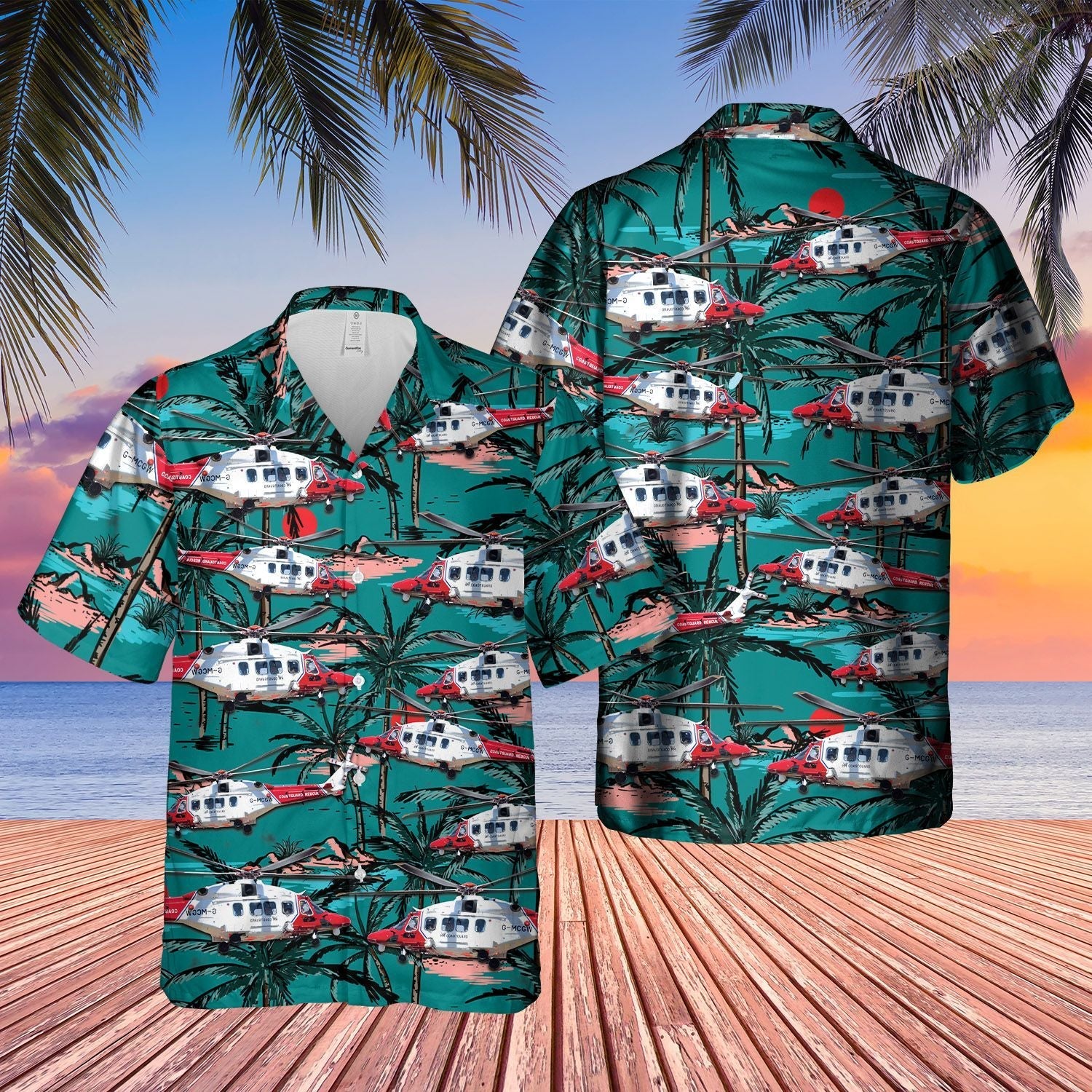 Coastguard Search And Rescue  Blue Nice Design Unisex Hawaiian Shirt For Men And Women Dhc17063275