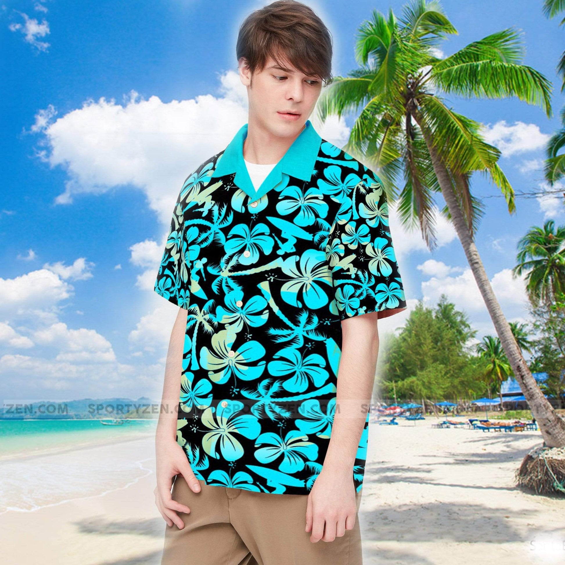 Unisex Flower Tropical Hawaiian Shirts 3D #177HL