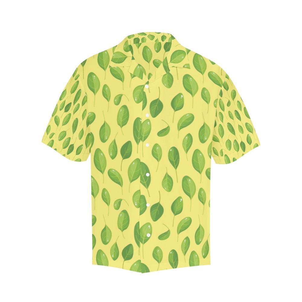 Spinach Print Design Hawaiian Shirt