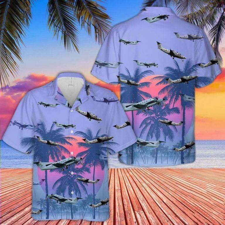 Hawaiian Aloha Shirts - Beach Shorts Us Army Beechcraft C-12 Huron