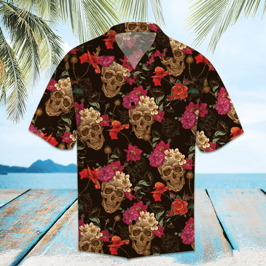 Hawaiian Aloha Shirts Amazing Skull #DH